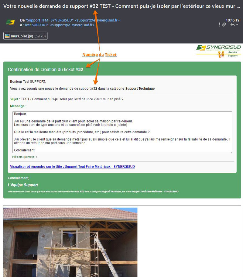 e-Mail de confirmation